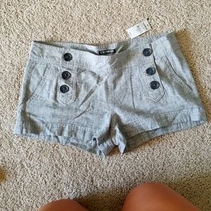 Gray nautical shorts